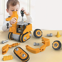 Glevato | Zestaw do budowy ciężarówek budowlanych dla dzieci z narzędziem