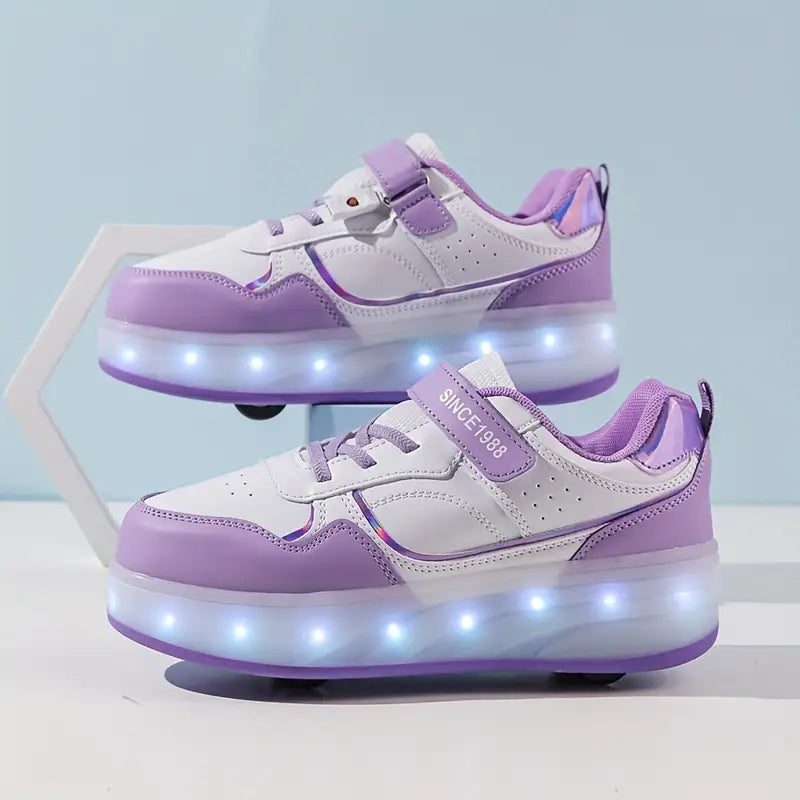 Glevato | Kids Roller Shoes with LED Lighting