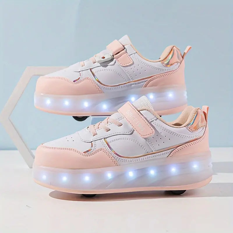 Glevato | Kids Roller Shoes with Lights