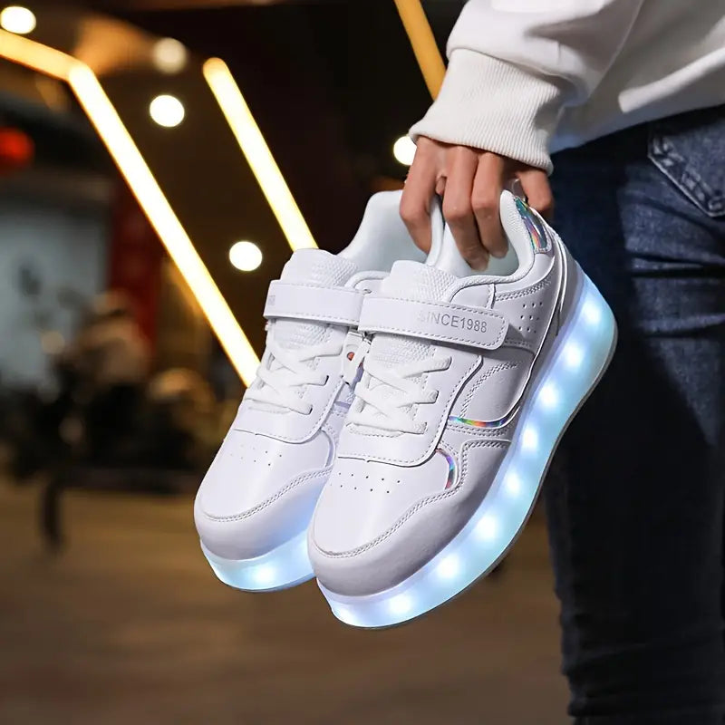 Glevato | Kids Roller Shoes with Lights