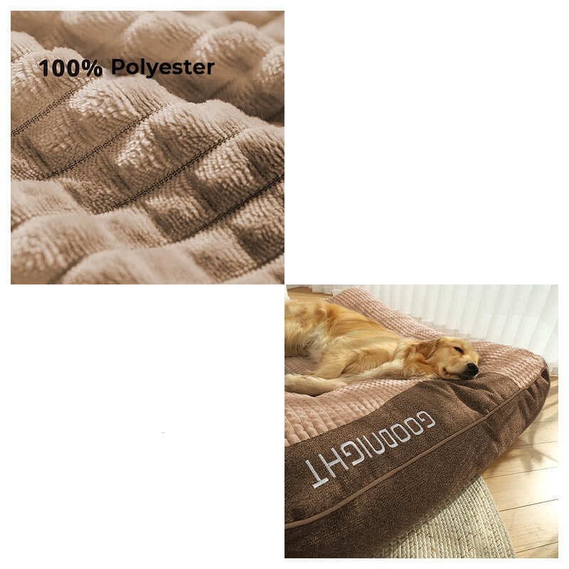 Glevato | Large Scratch-Resistant Dog Bed with Orthopedic Back Support