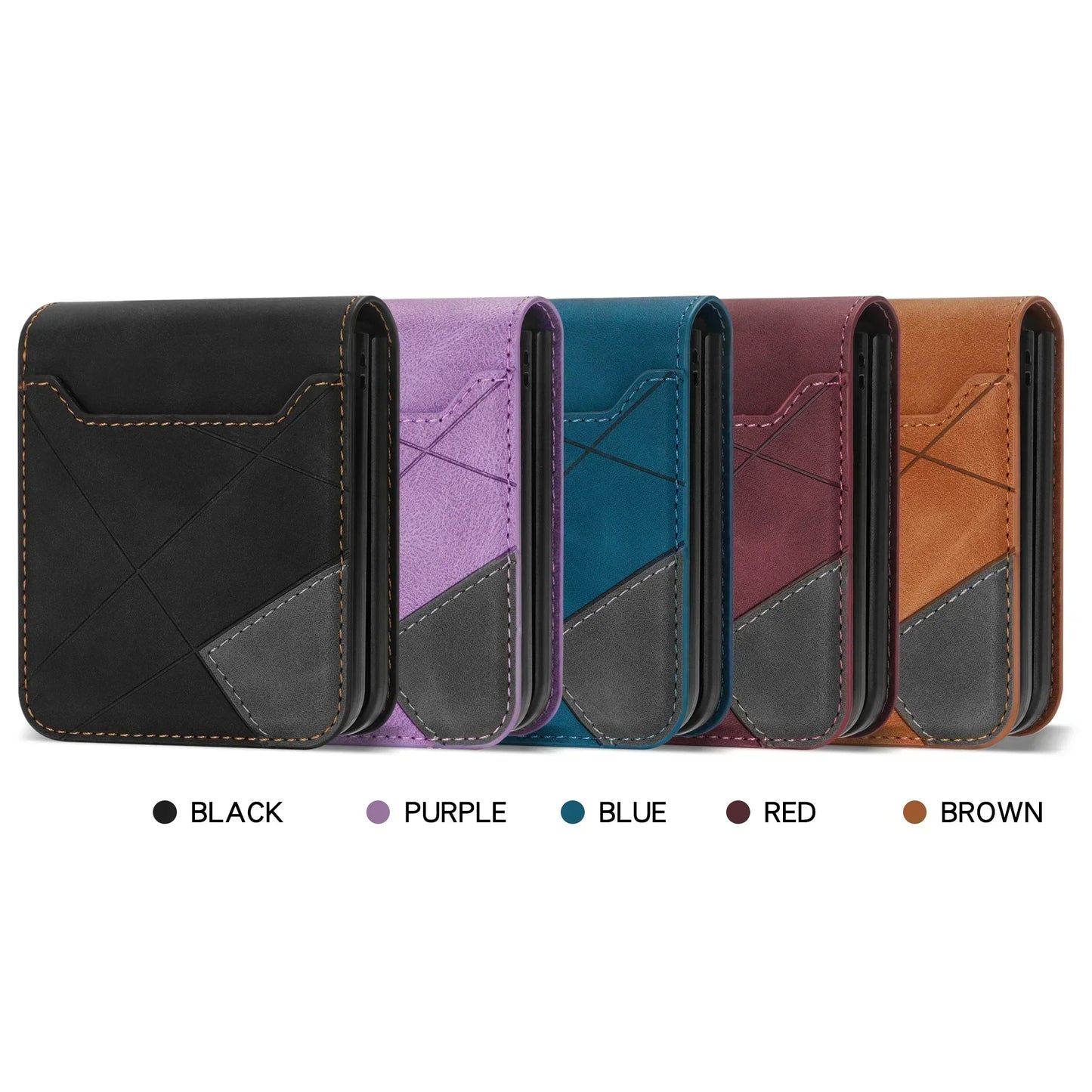 Glevato | Leather Wallet Case for Samsung Galaxy Z Flip Series