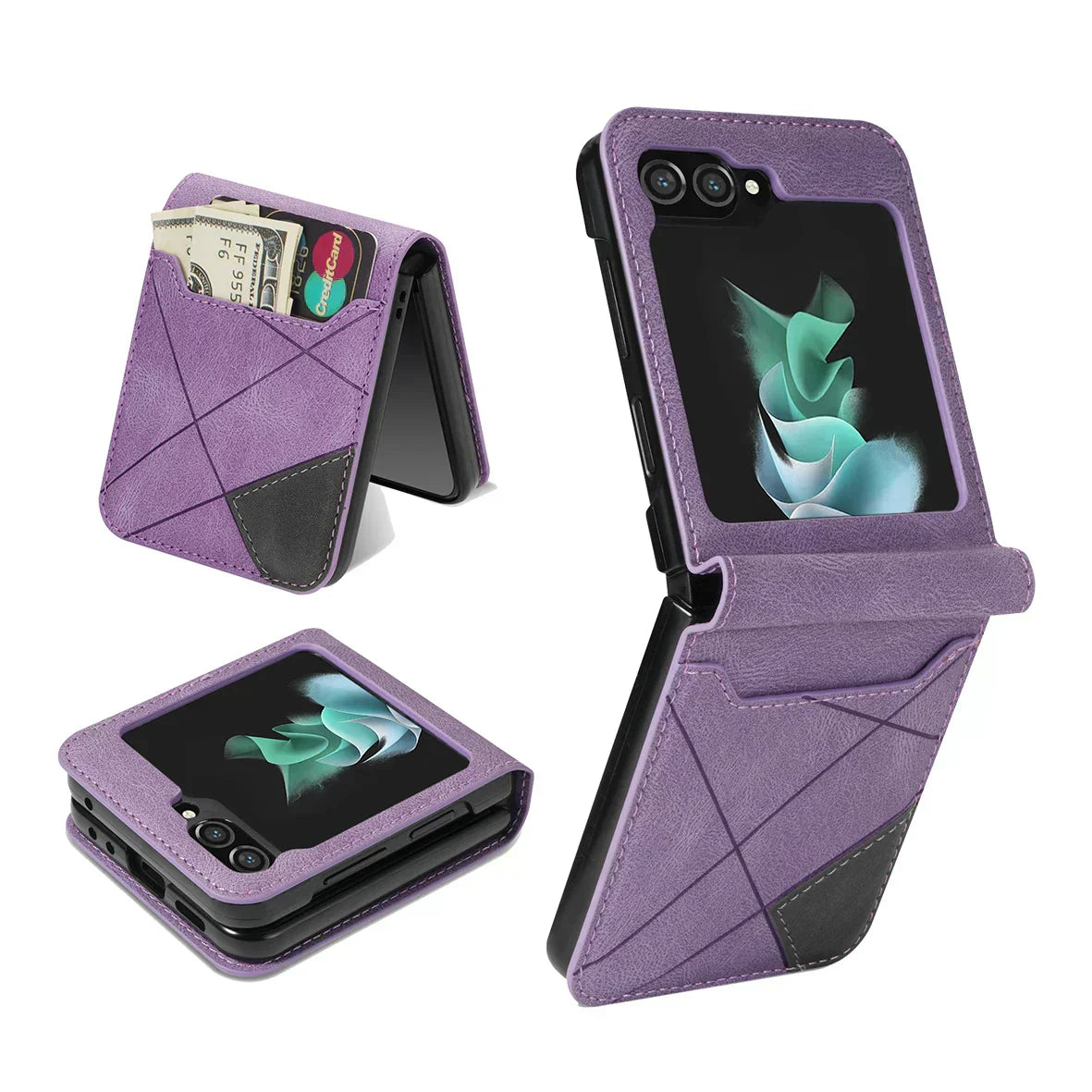 Glevato | Leather Wallet Case for Samsung Galaxy Z Flip Series