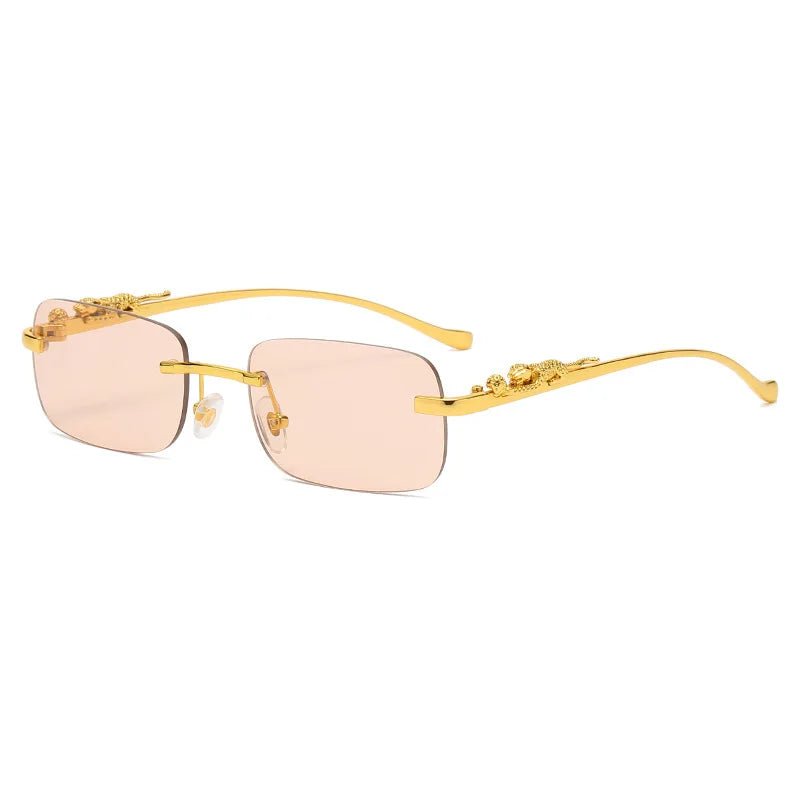 Glevato | LEOPARDVIEW – Stylish Rimless Sunglasses with UV400 Protection