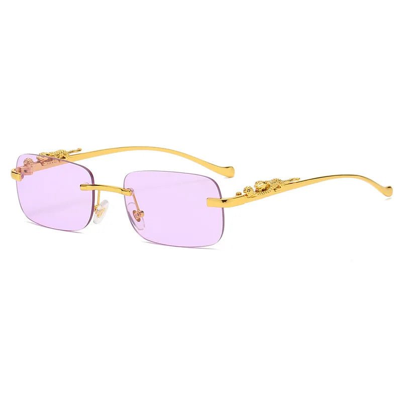 Glevato | LEOPARDVIEW – Stylish Rimless Sunglasses with UV400 Protection