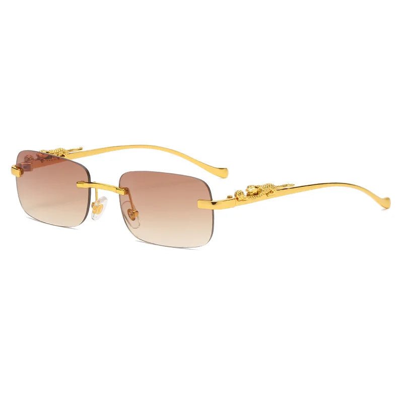 Glevato | LEOPARDVIEW – Stylish Rimless Sunglasses with UV400 Protection