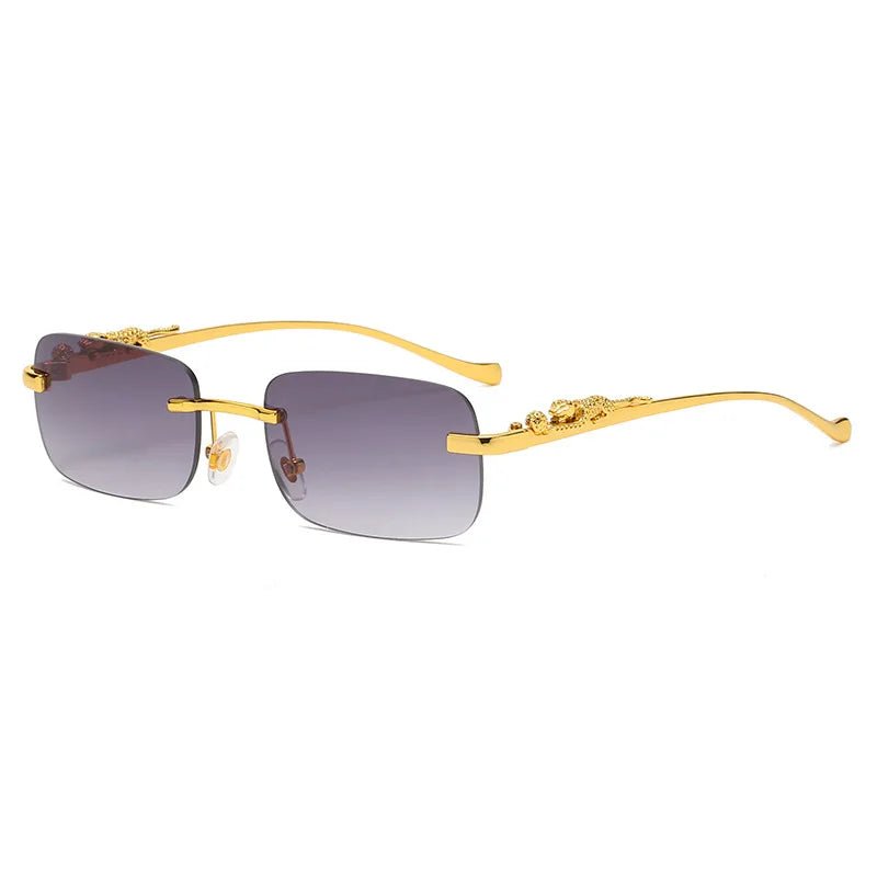 Glevato | LEOPARDVIEW – Stylish Rimless Sunglasses with UV400 Protection