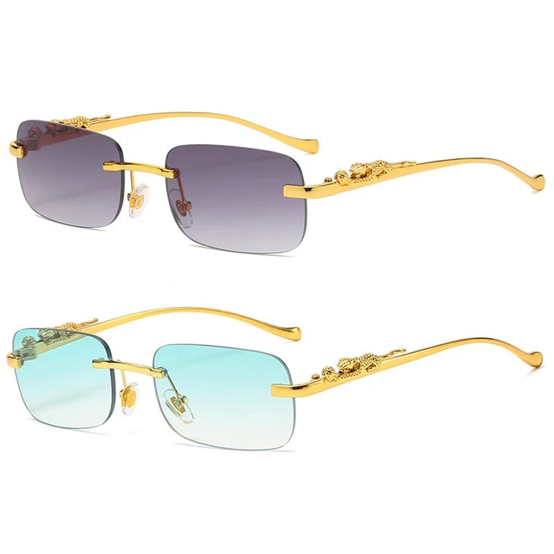 Glevato | LEOPARDVIEW – Stylish Rimless Sunglasses with UV400 Protection