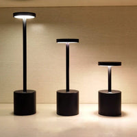 Glevato | LumaLite ładowalna lampa stołowa LED | Bezprzewodowa | Ściemnialna | Nowoczesny design do restauracji i domu