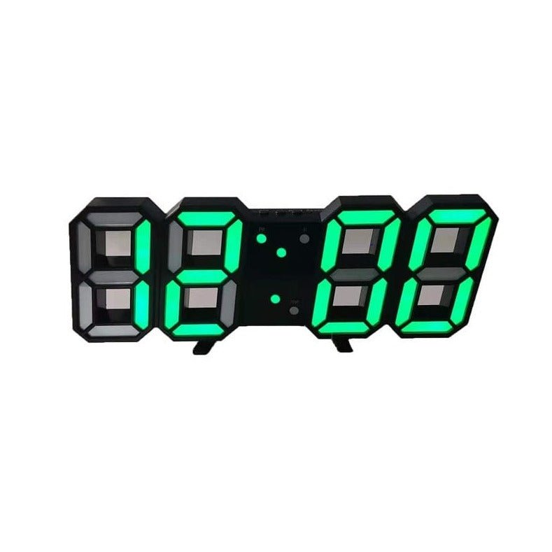 Glevato | LumiSync 3D LED Wall Clock – Modern Digital Clock with Dimmable Lighting