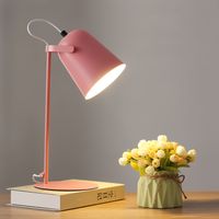 Glevato | Lampa stołowa Macaron - nordycka żółta lampa biurkowa - regulowana lampa
