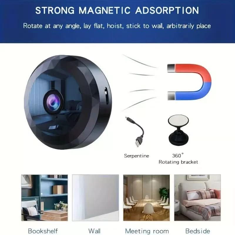 Glevato | Magnetic Mini WiFi Camera 1080P HD for Discreet Monitoring