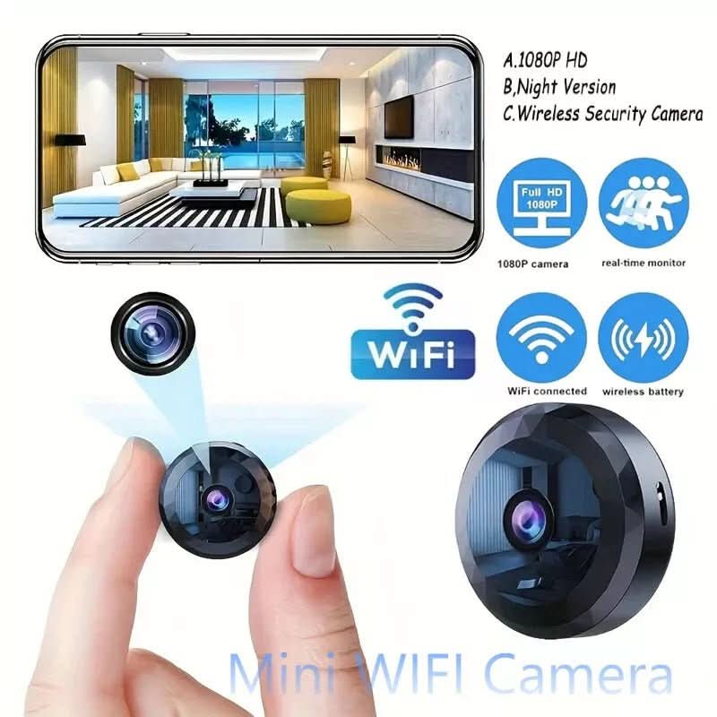Glevato | Magnetic Mini WiFi Camera 1080P HD for Discreet Monitoring