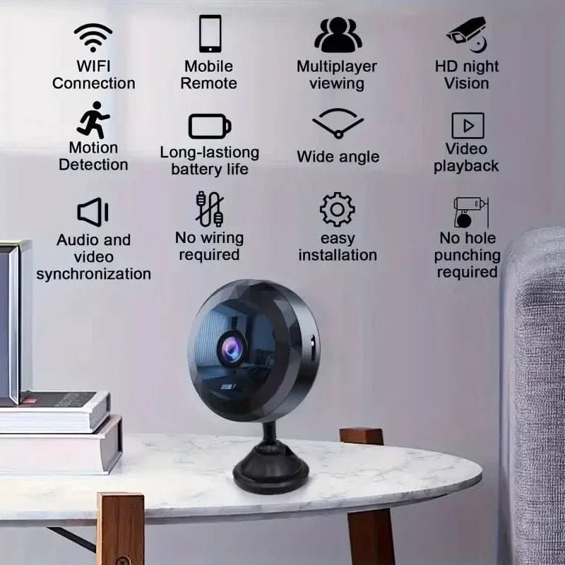 Glevato | Magnetic Mini WiFi Camera 1080P HD for Discreet Monitoring