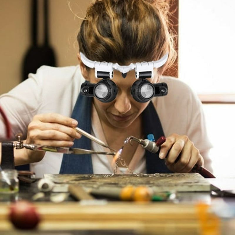 Glevato | Magnifying Glasses with LED Lamps for Dual Eyes