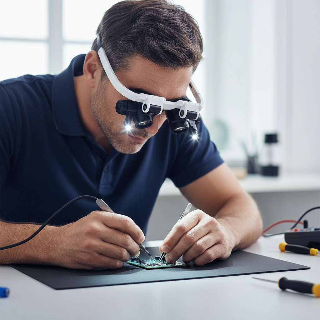 Glevato | Magnifying Glasses with LED Lamps for Dual Eyes