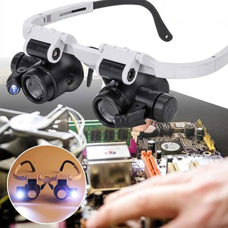 Glevato | Magnifying Glasses with LED Lamps for Dual Eyes