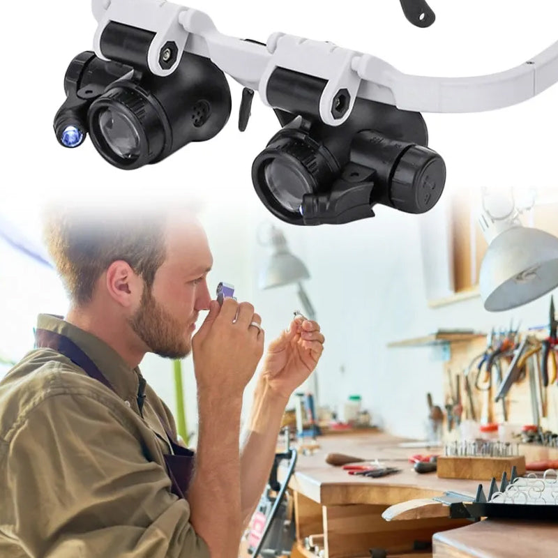 Glevato | Magnifying Glasses with LED Lamps for Dual Eyes