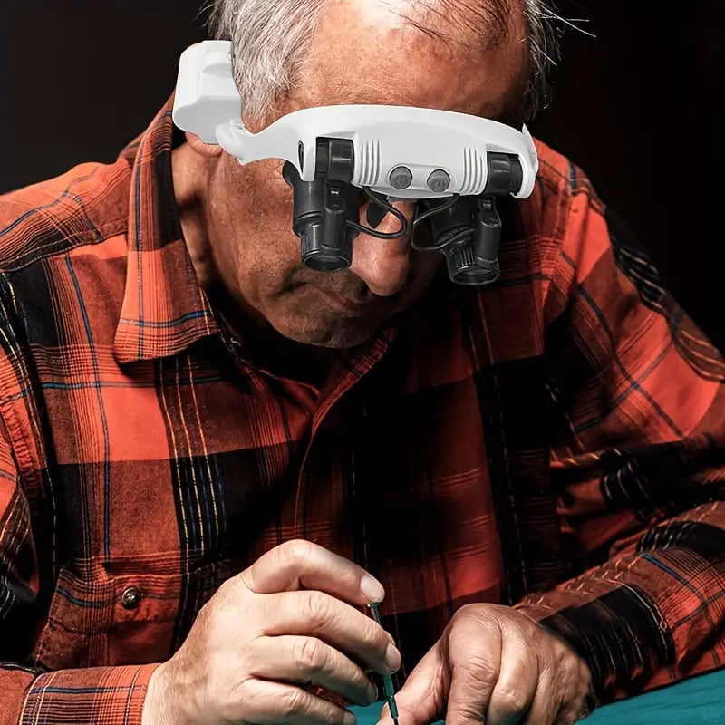 Glevato | Magnifying Glasses with LED Lights for Double Eyes