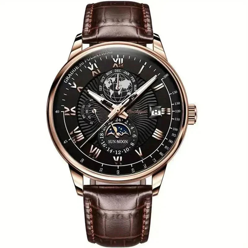 Glevato | Mechanical Men’s Luxury Watch with Moonphase