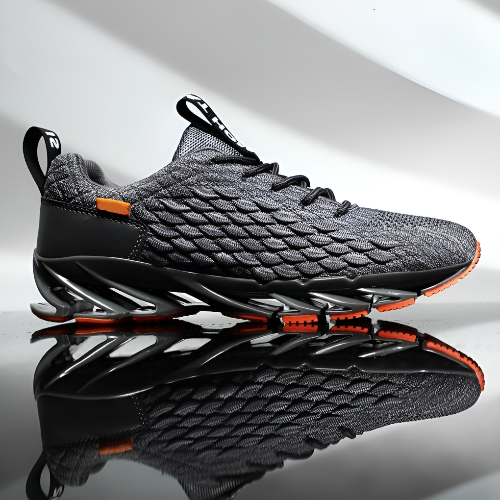 Glevato | Men's Athletic Sneakers with Textured Knit Upper