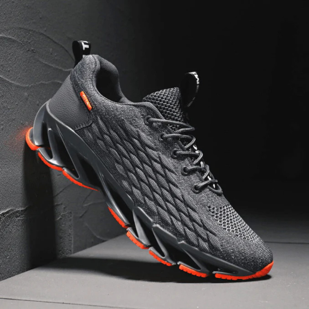 Glevato | Men's Athletic Sneakers with Textured Knit Upper