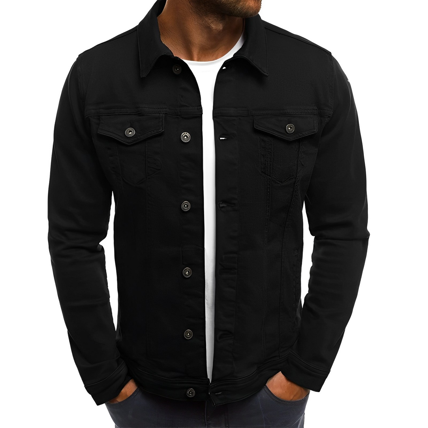 Glevato | Men's Classic Denim Jacket - Lightweight Style
