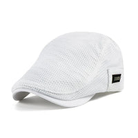Glevato | Męska czapka typu flat cap z oddychającą siateczką