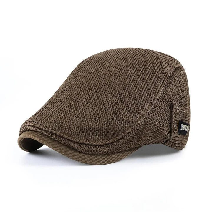 Glevato | Men's Flat Cap Breathable Mesh