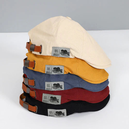 Glevato | Men's Flat Cap with Adjustable Strap
