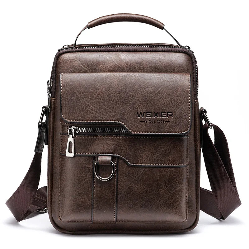 Glevato | Men's Genuine Leather Shoulder Bag | Durable, Adjustable Strap & Ideal for Work or Leisure