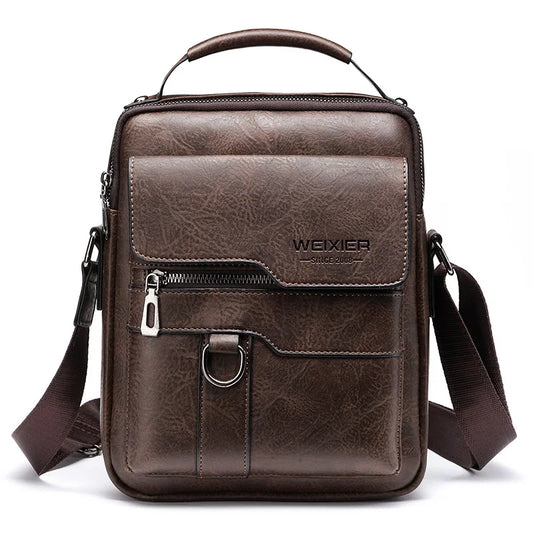 Glevato | Men's Genuine Leather Shoulder Bag | Durable, Adjustable Strap & Ideal for Work or Leisure