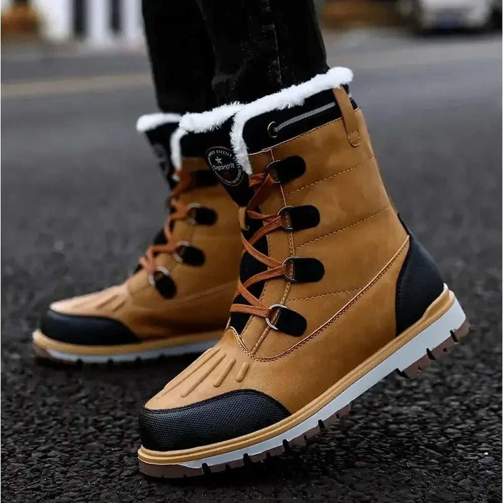 Glevato | Men's Insulated Snow Boots with Fur Lining