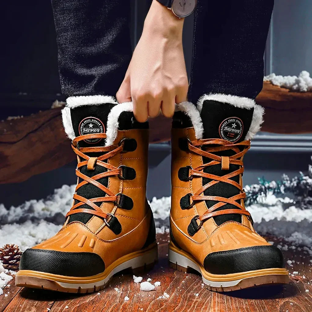 Glevato | Men's Insulated Snow Boots with Fur Lining