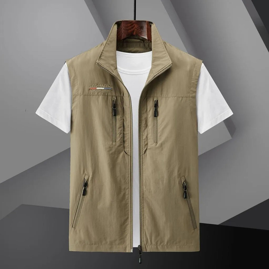 Glevato | Men's Lightweight Travel Vest with Multiple Pockets
