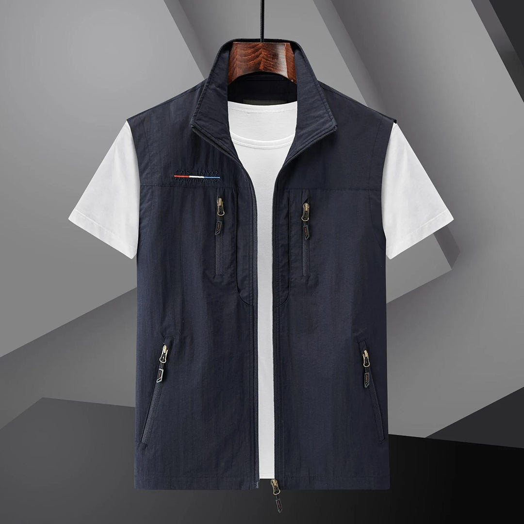 Glevato | Men's Lightweight Travel Vest with Multiple Pockets