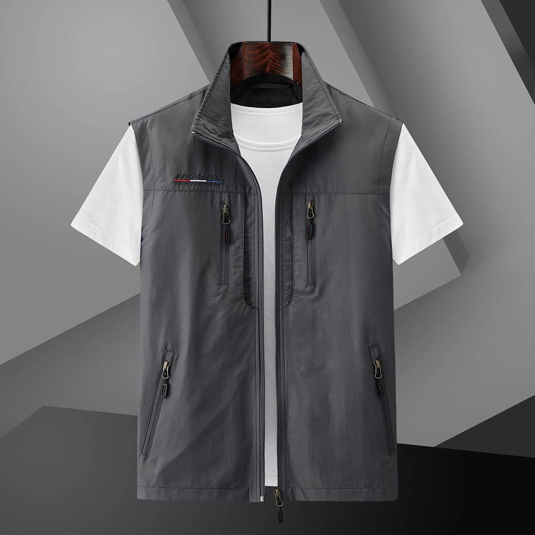 Glevato | Men's Lightweight Travel Vest with Multiple Pockets