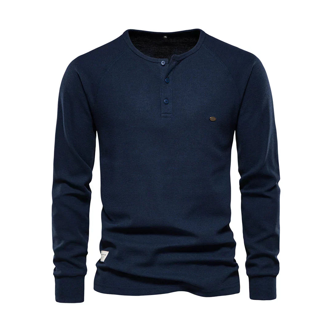 Glevato | Men's Long Sleeve Henley Shirt