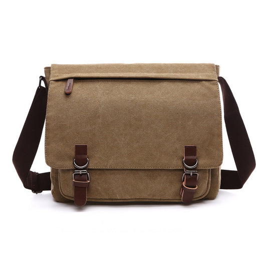 Glevato | Men's Messenger Bag with Buckle Flap