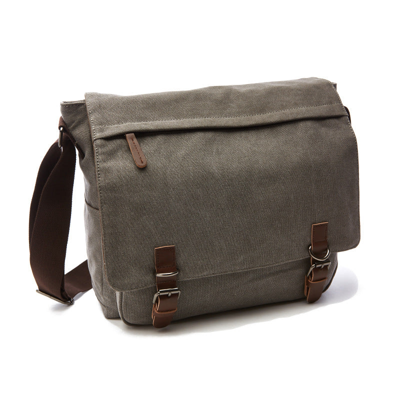 Glevato | Men's Messenger Bag with Buckle Flap