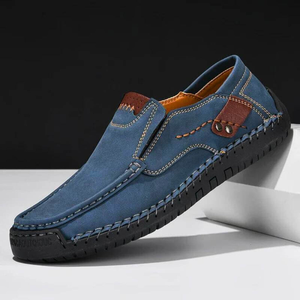 Glevato | Men's Moc Toe Slip-On Shoes with Arch Support