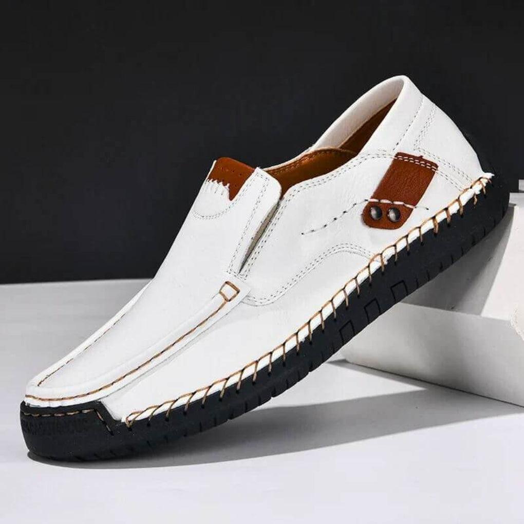 Glevato | Men's Moc Toe Slip-On Shoes with Arch Support