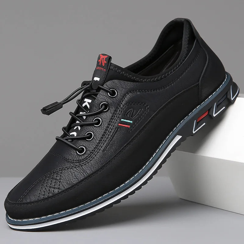 Glevato | Men's Oxford Shoes - Lace-Up Leather