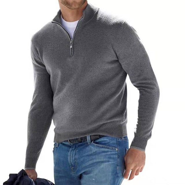 Glevato | Men's Quarter Zip Pullover Sweater