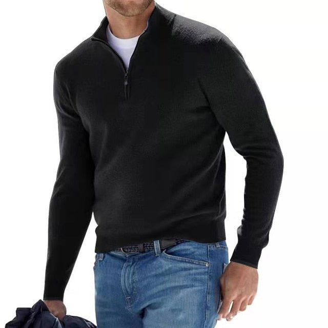 Glevato | Men's Quarter Zip Pullover Sweater