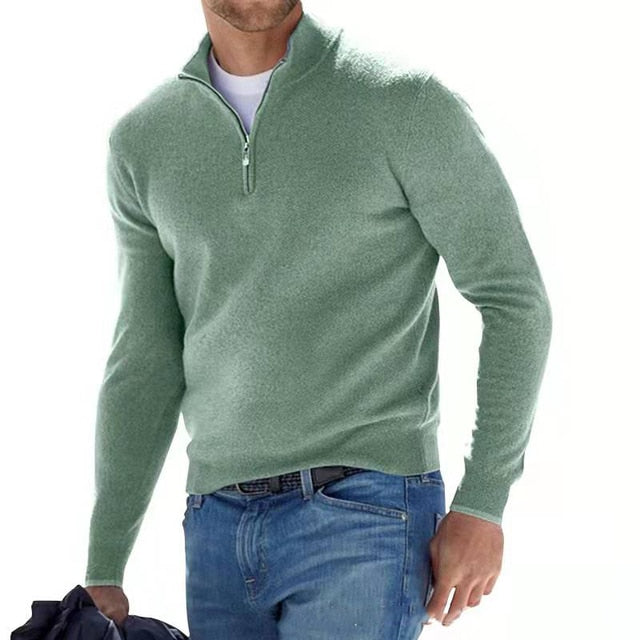 Glevato | Men's Quarter Zip Pullover Sweater