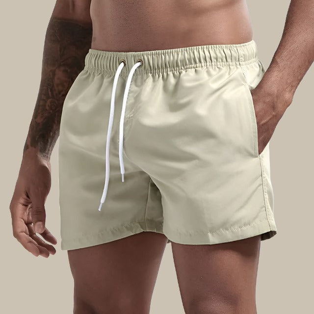 Glevato | Men's Quick Dry Swim Shorts with Drawstring