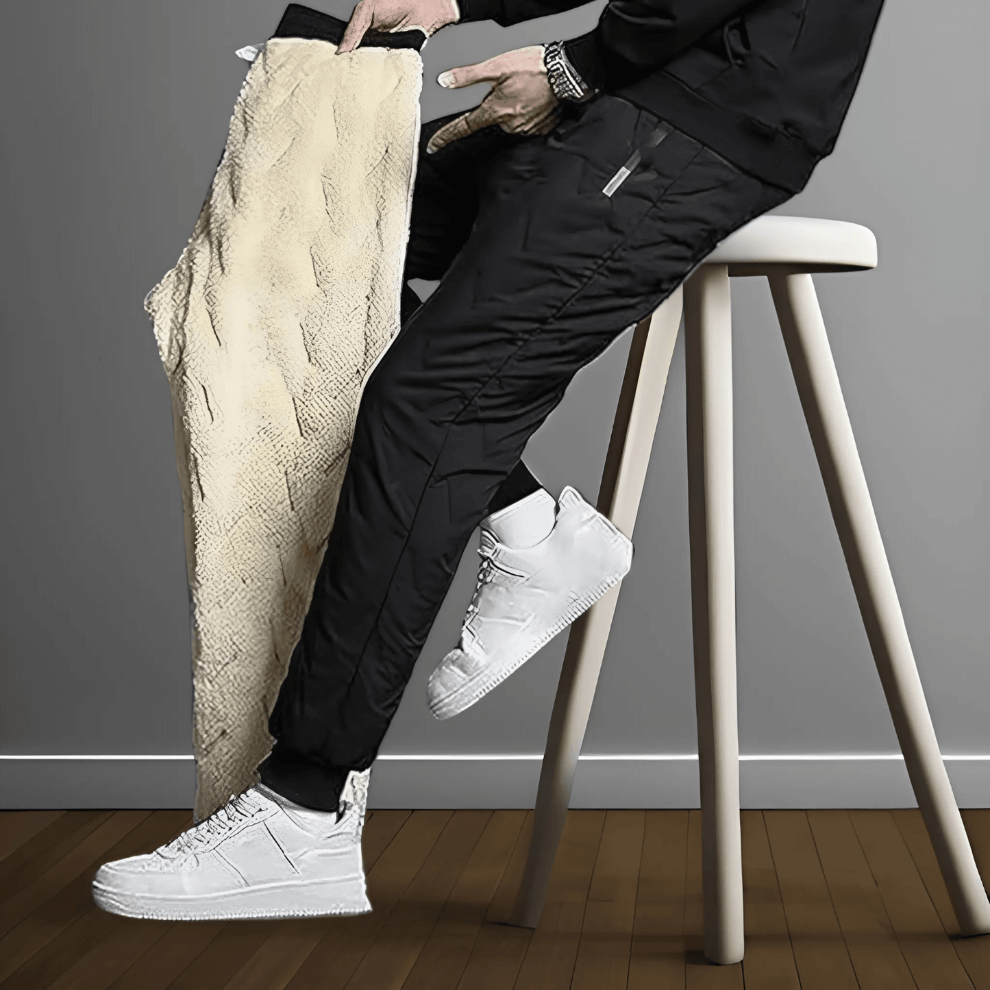 Glevato | Men's Quilted Fleece-Lined Pants