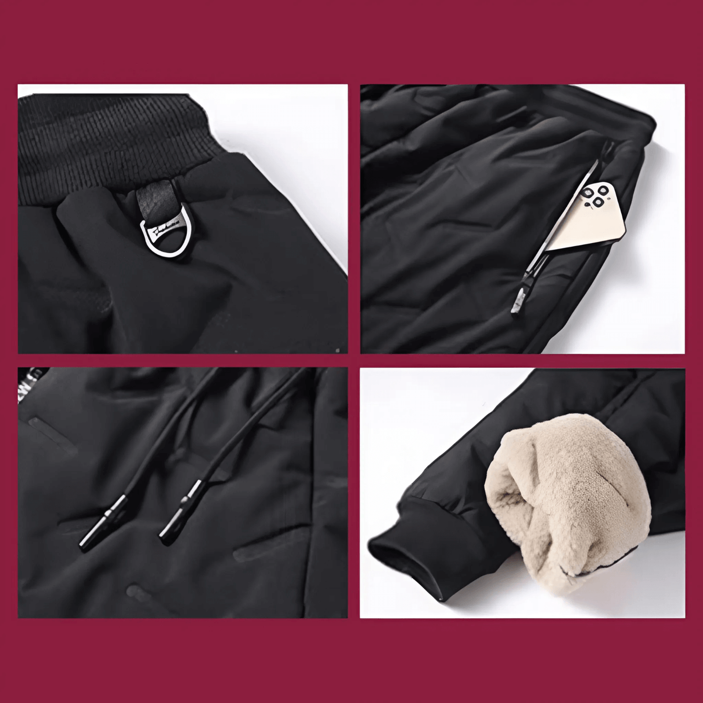 Glevato | Men's Quilted Fleece-Lined Pants