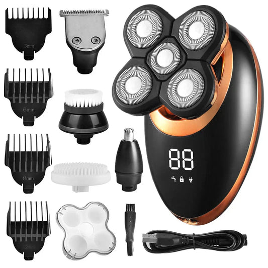 Glevato | Men's Rotary Shaver Waterproof Cordless Multi-Groomer